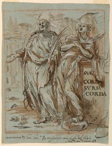 Dessin, Deux martyrs, 1641